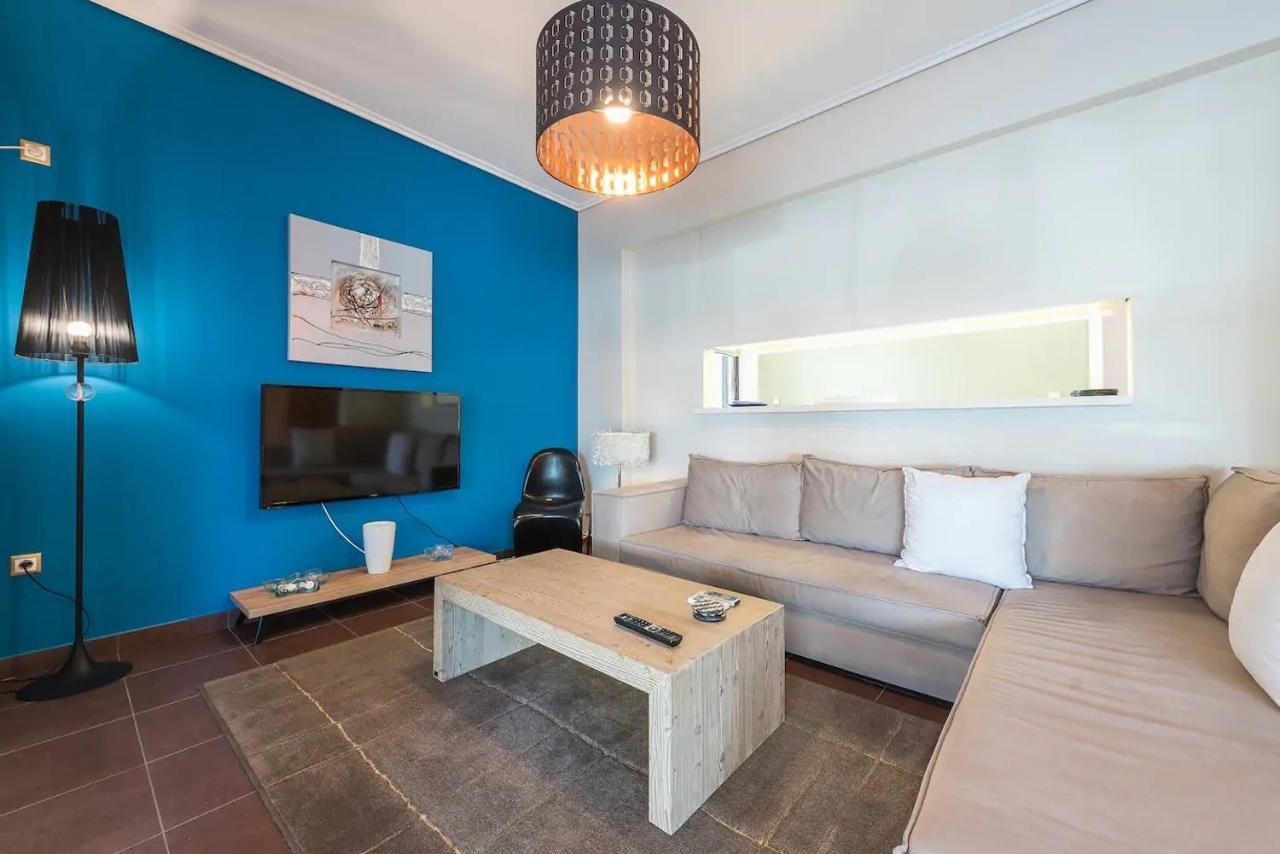 Glyfada Glass-Walled Designed Apt Atenas Exterior foto