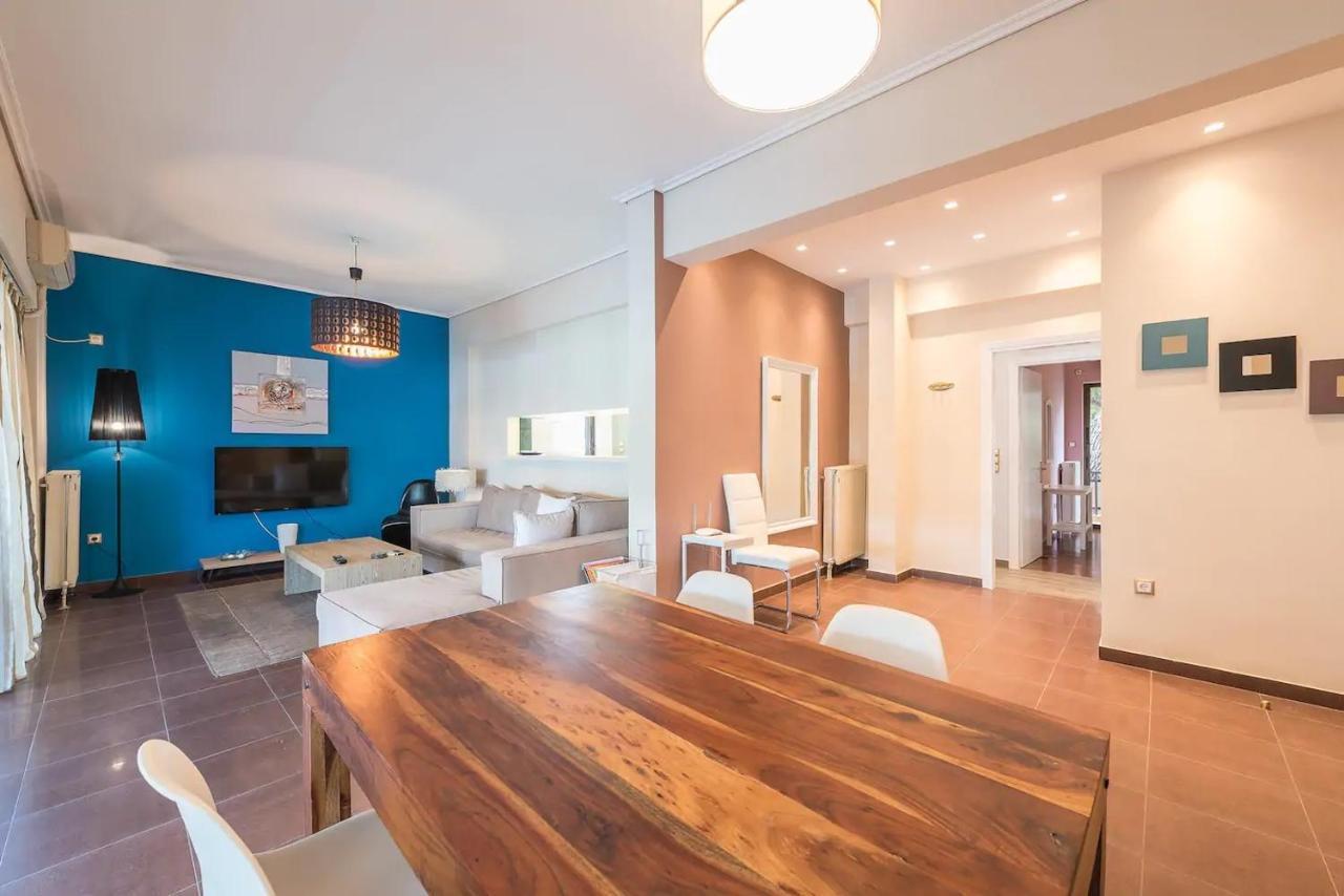 Glyfada Glass-Walled Designed Apt Atenas Exterior foto