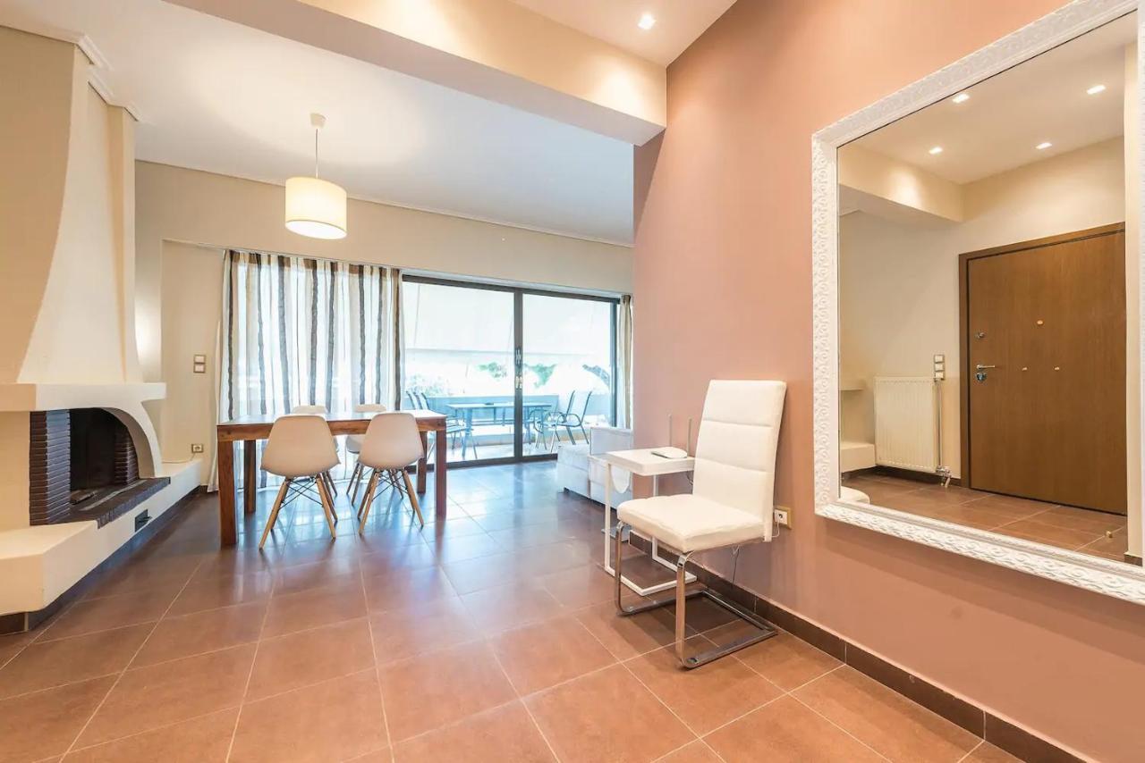 Glyfada Glass-Walled Designed Apt Atenas Exterior foto